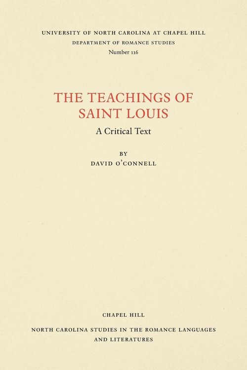 Produktbild: The Teachings of Saint Louis