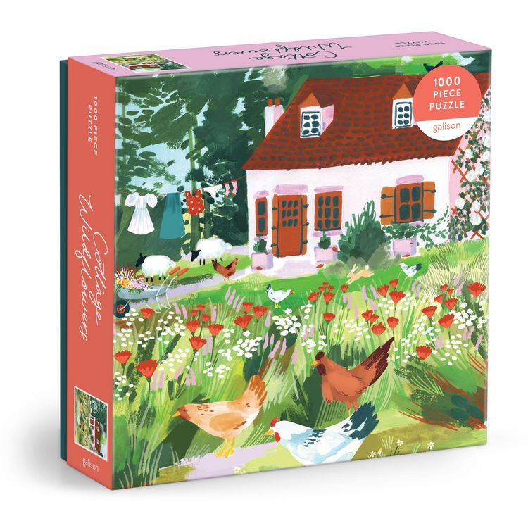 Produktbild: Cottage Wildflowers 1000 Piece Puzzle in a Square Box