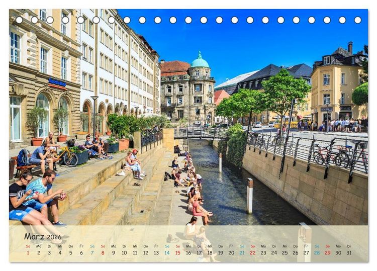 Produktbild: Bayreuth - die Stadt der Musik (Tischkalender 2026 DIN A5 quer), CALVENDO Monatskalender
