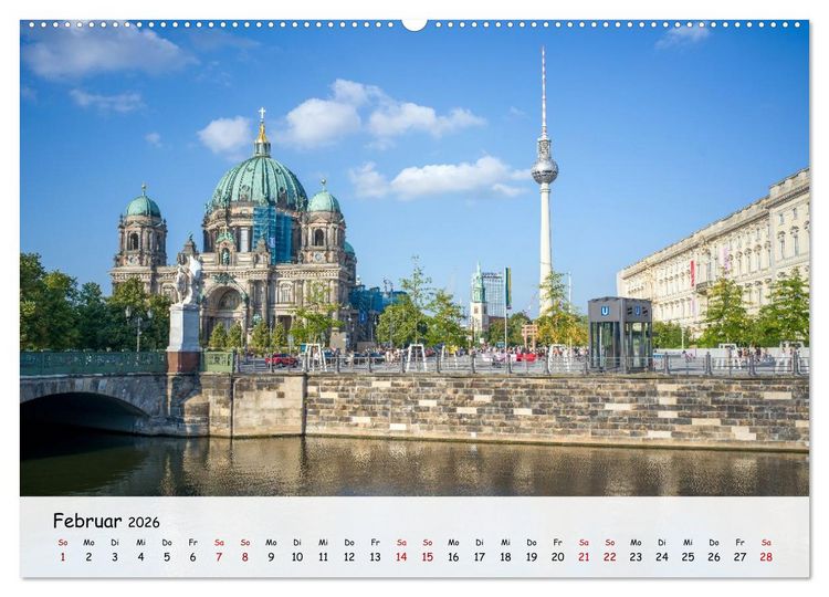 Produktbild: Berlin - Zwischen Alexanderplatz und Brandenburger Tor (Wandkalender 2026 DIN A2 quer), CALVENDO Monatskalender