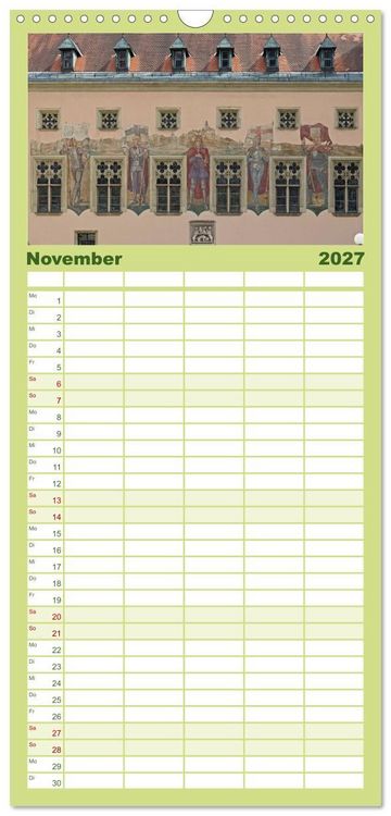 Produktbild: Familienplaner 2027 - Passau - Dreifl&uuml;ssestadt an Donau, Inn und Ilz mit 5 Spalten (Wandkalender, 21 x 45 cm) CALVENDO