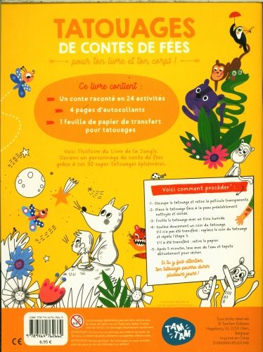 Produktbild: Le livre de la jungle : 30 tatouages &eacute;ph&eacute;m&egrave;res