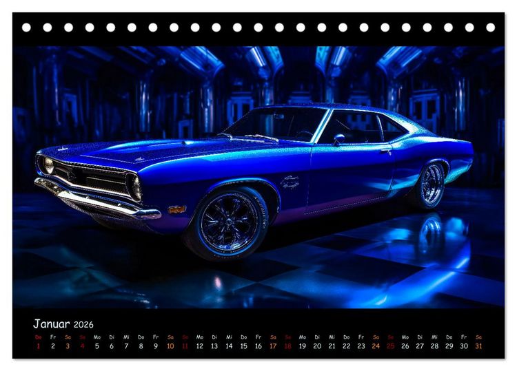 Produktbild: Surreale Oldtimer (Tischkalender 2026 DIN A5 quer), CALVENDO Monatskalender