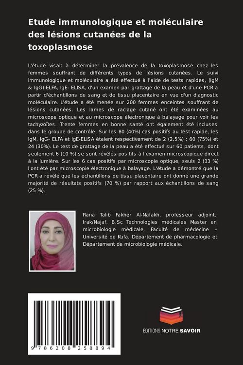 Produktbild: Etude immunologique et mol&eacute;culaire des l&eacute;sions cutan&eacute;es de la toxoplasmose