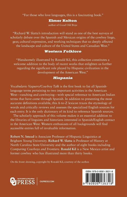 Produktbild: Vocabulario Vaquero/Cowboy Talk