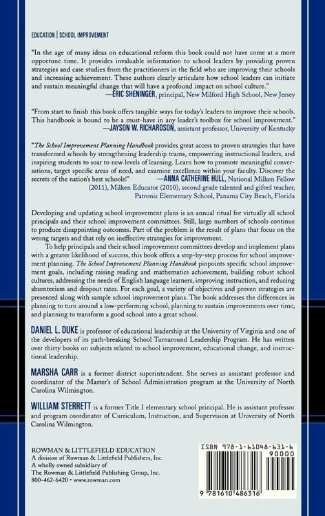 Produktbild: School Improvement Planning Handbook