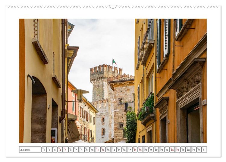 Produktbild: Sirmione - sch&ouml;nster Ort am Gardasee (hochwertiger Premium Wandkalender 2026 DIN A2 quer), Kunstdruck in Hochglanz