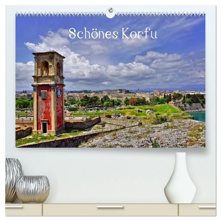 Produktbild: Sch&ouml;nes Korfu (hochwertiger Premium Wandkalender 2026 DIN A2 quer), Kunstdruck in Hochglanz