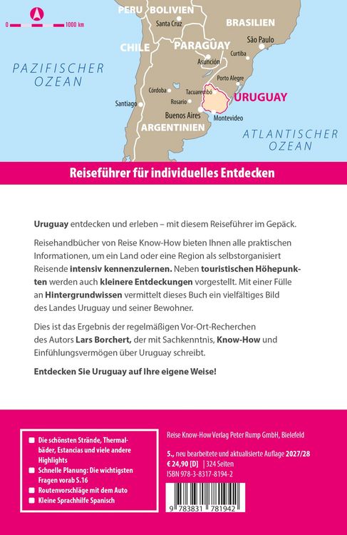 Produktbild: Reise Know-How Reisef&uuml;hrer Uruguay