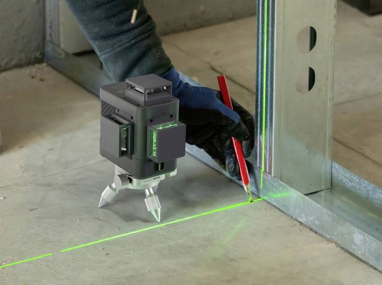 Produktbild: HOTO QWFGJ002 Kreuzlinienlaser gr&uuml;ner Laser Reichweite (max.): 30m