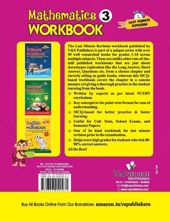 Produktbild: Mathematics Workbook Class 3