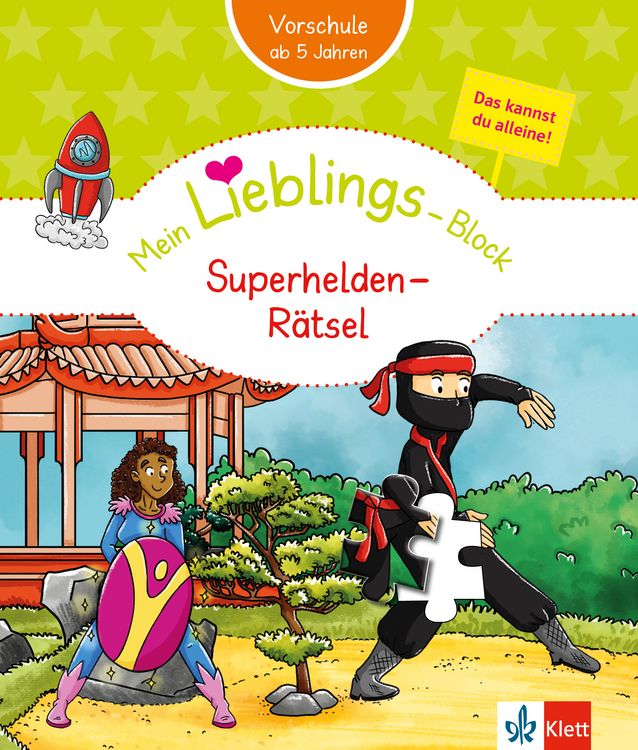 Produktbild: Klett Mein Lieblings-Block: Superhelden-R&auml;tsel