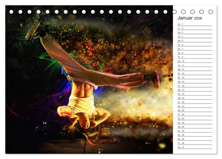 Produktbild: Break Dance (Tischkalender 2026 DIN A5 quer), CALVENDO Monatskalender