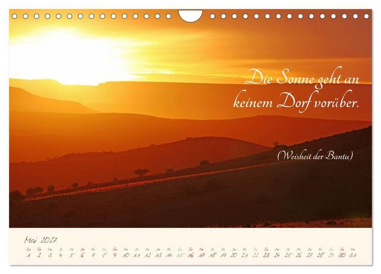 Produktbild: AFRIKA mit einem Hauch von Poesie (Wandkalender 2027 DIN A4 quer), CALVENDO Monatskalender
