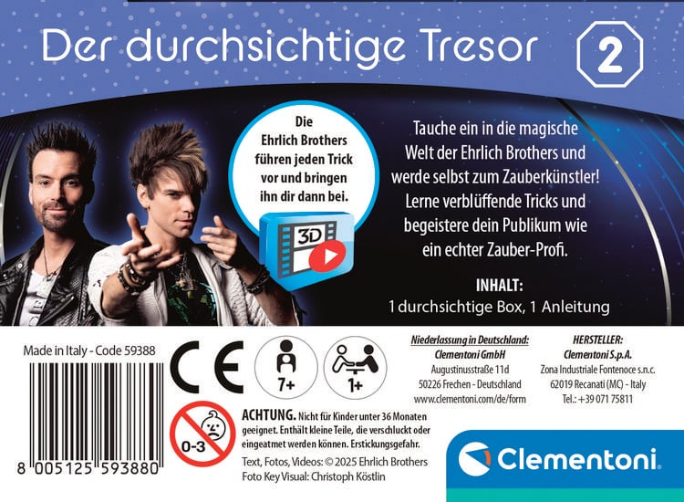 Produktbild: Zauberset Ehrlich Brothers Mini Magics Der durchsichtige Tresor
