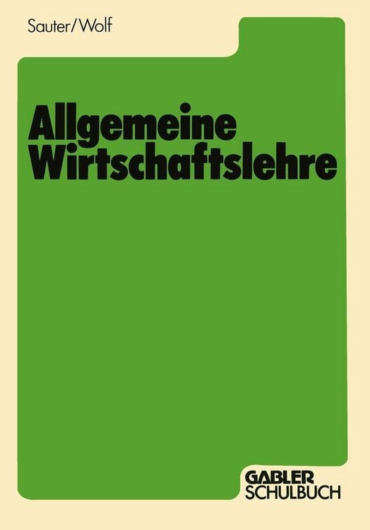 Produktbild: Allgemeine Wirtschaftslehre