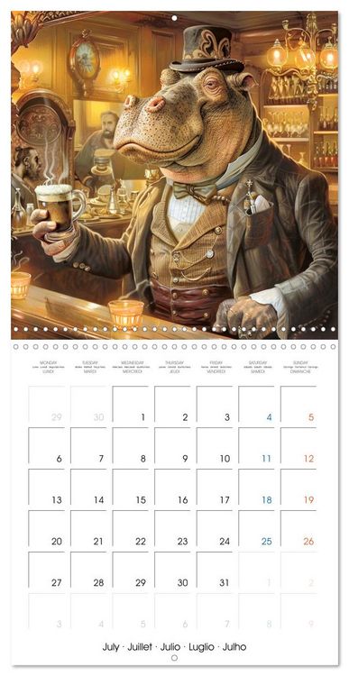 Produktbild: Animal La Belle Epoque (Wall Calendar 2026 12 &times; 12 Inch) CALVENDO 12 Month Wall Calendar