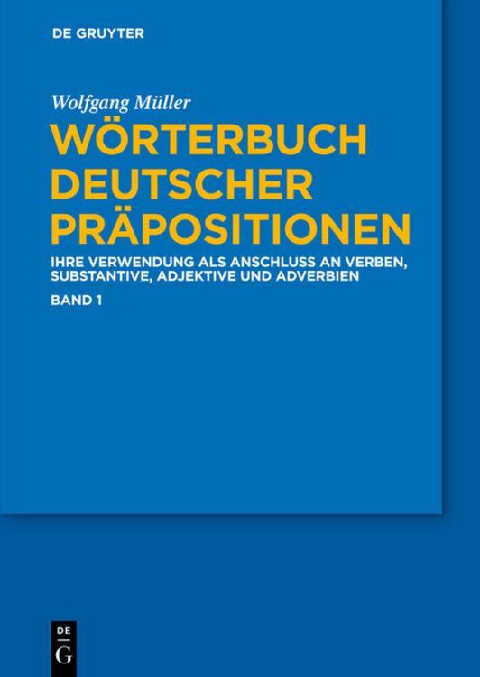 Produktbild: W&ouml;rterbuch deutscher Pr&auml;positionen