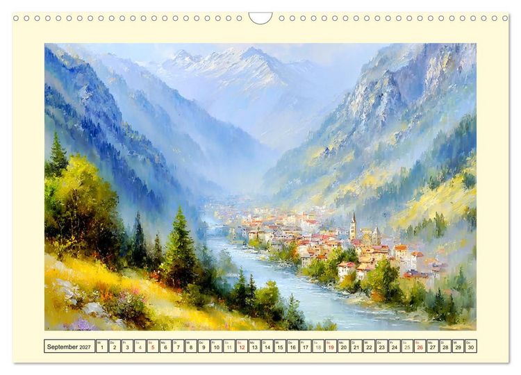 Produktbild: Reise durch die Schweiz. Malerische Einblicke in Stadt und Land (Wandkalender 2027 DIN A3 quer), CALVENDO Monatskalender