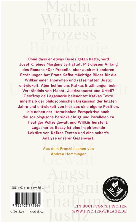 Produktbild: Kafka misstrauen
