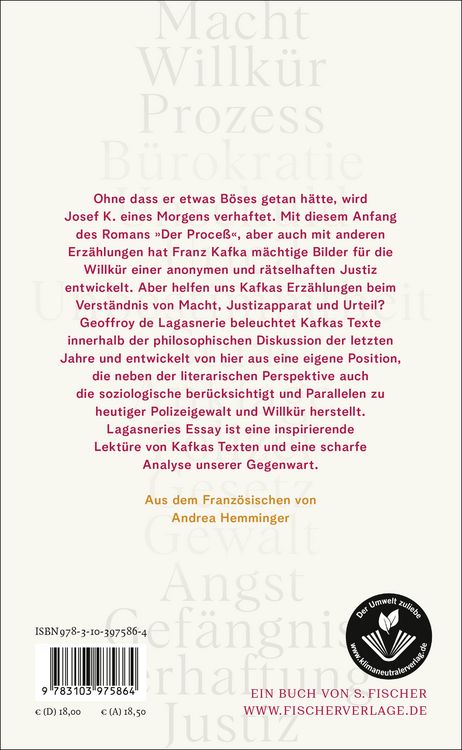 Produktbild: Kafka misstrauen