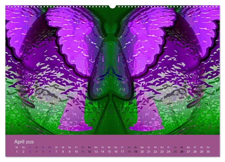 Produktbild: AUF ENGELSFL&Uuml;GELN (Wandkalender 2026 DIN A2 quer), CALVENDO Monatskalender