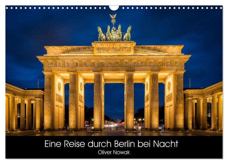 Produktbild: Eine Reise durch Berlin bei Nacht (Wandkalender 2026 DIN A3 quer), CALVENDO Monatskalender