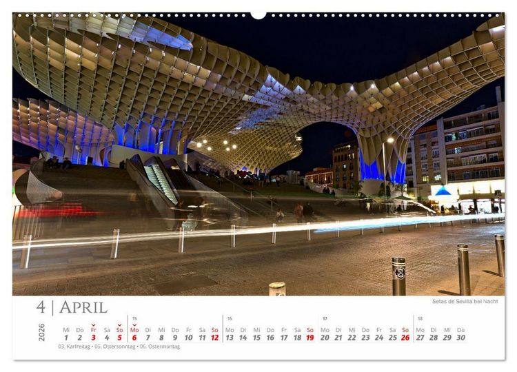 Produktbild: Sevilla - Die Wiege des Flamenco (hochwertiger Premium Wandkalender 2026 DIN A2 quer), Kunstdruck in Hochglanz