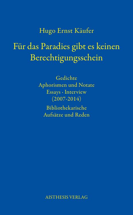 Produktbild: F&uuml;r das Paradies gibt es keinen Berechtigungsschein