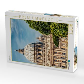 Produktbild: CALVENDO Puzzle Petersdom in Rom | 1000 Teile Lege-Gr&ouml;&szlig;e 64x48cm Foto-Puzzle f&uuml;r gl&uuml;ckliche Stunden