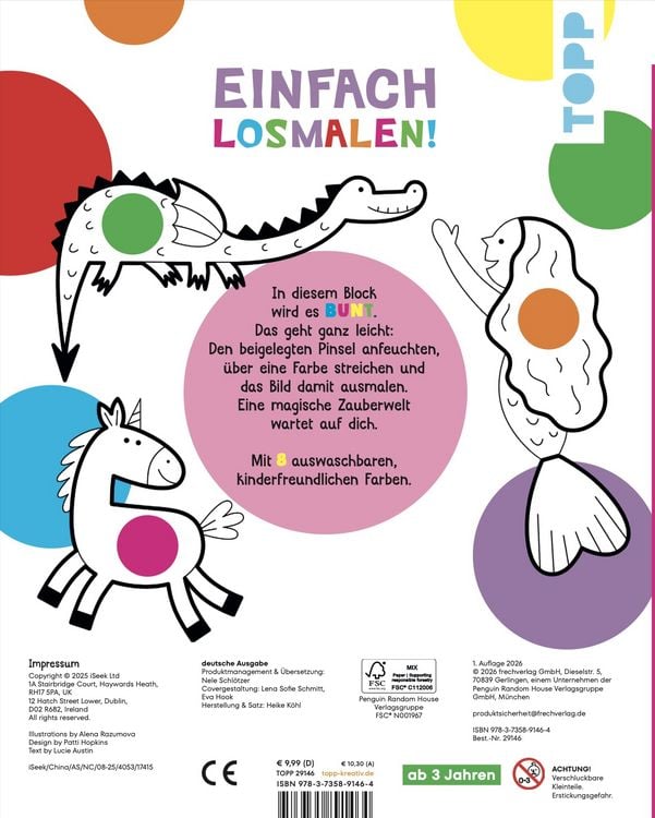 Produktbild: Mein erster Wasserfarben-Malblock - Zauberwelt