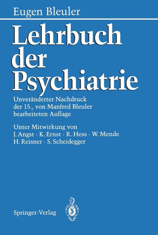 Produktbild: Lehrbuch der Psychiatrie