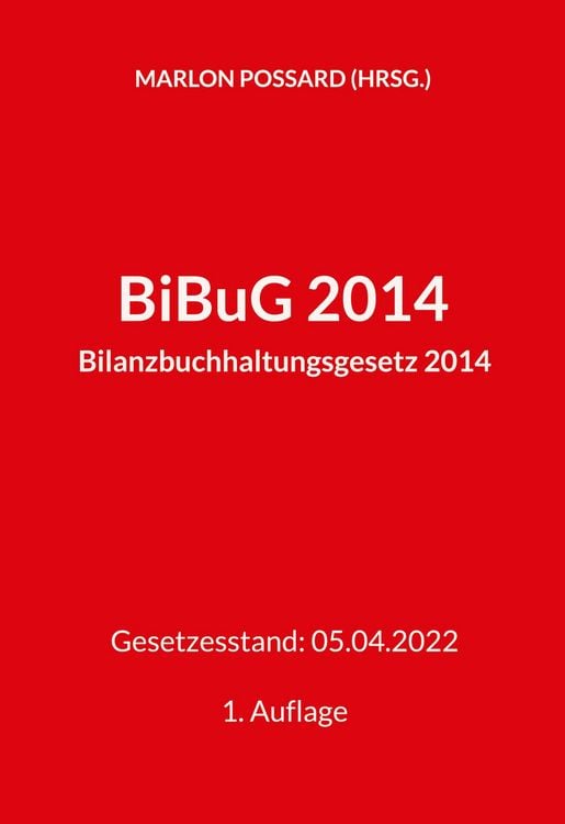 Produktbild: BiBuG 2014 (Bilanzbuchhaltungsgesetz 2014)