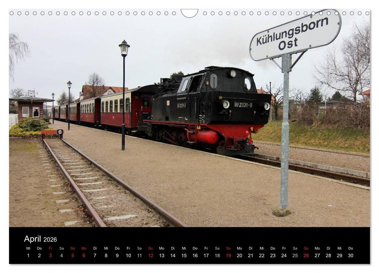 Produktbild: Dampfbahnromantik auf schmaler Spur (Wandkalender 2026 DIN A3 quer), CALVENDO Monatskalender