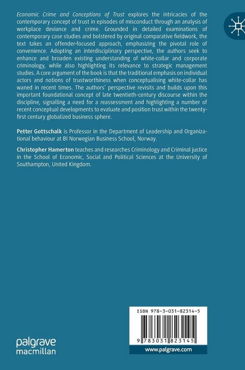 Produktbild: Economic Crime and Conceptions of Trust