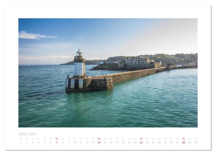 Produktbild: GUERNSEY und JERSEY - Britische Inseln im &Auml;rmelkanal (Wandkalender 2026 DIN A2 quer), CALVENDO Monatskalender