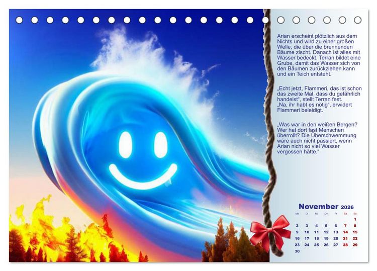 Produktbild: Missgeschick und Gl&uuml;ck (Tischkalender 2026 DIN A5 quer), CALVENDO Monatskalender