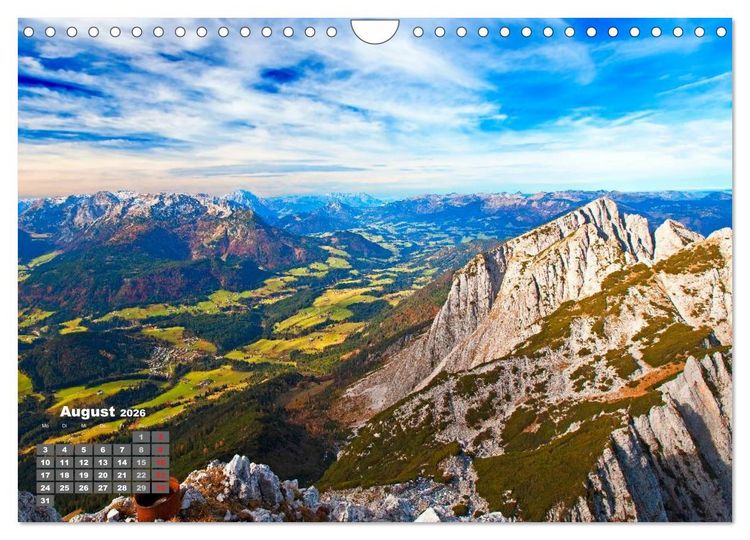 Produktbild: Die weiten T&auml;ler im Salzburger Land (Wandkalender 2026 DIN A4 quer), CALVENDO Monatskalender