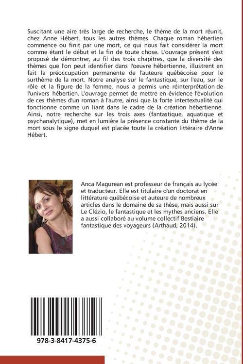 Produktbild: Une triple vision de la mort dans l'oeuvre d'Anne H&eacute;bert