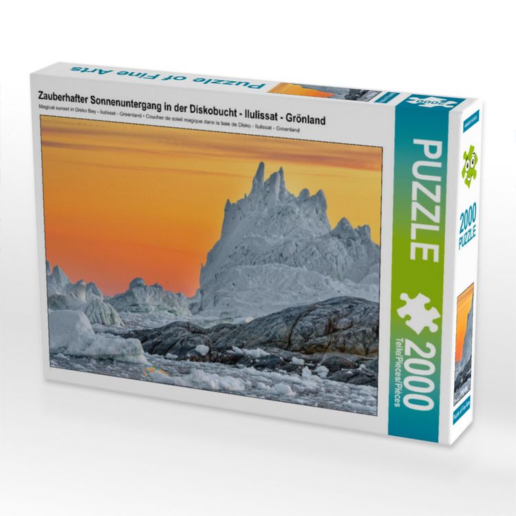 Produktbild: CALVENDO Puzzle zauberhafte Lichtstimmung in der Diskobucht | 2000 Teile Lege-Gr&ouml;&szlig;e 90x67cm Foto-Puzzle f&uuml;r gl&uuml;ckliche Stunden