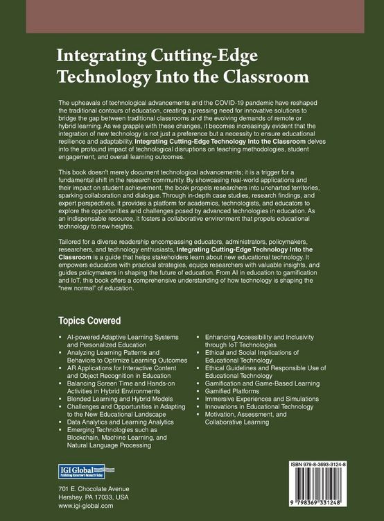Produktbild: Integrating Cutting-Edge Technology Into the Classroom