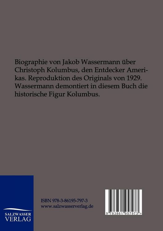 Produktbild: Christoph Columbus - der Don Quichote des Ozeans