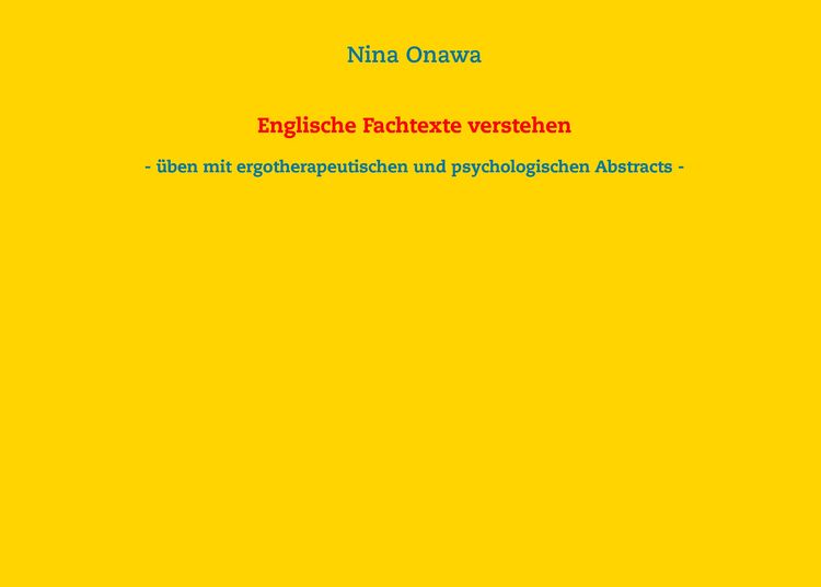 Produktbild: Englische Fachtexte verstehen