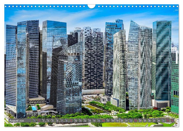 Produktbild: Singapore - Discover Central Area (Wall Calendar 2026 DIN A3 landscape), CALVENDO 12 Month Wall Calendar