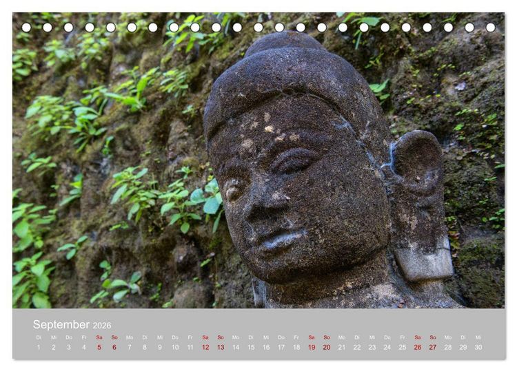 Produktbild: BUDDHA - Ein sanftes L&auml;cheln (Tischkalender 2026 DIN A5 quer), CALVENDO Monatskalender