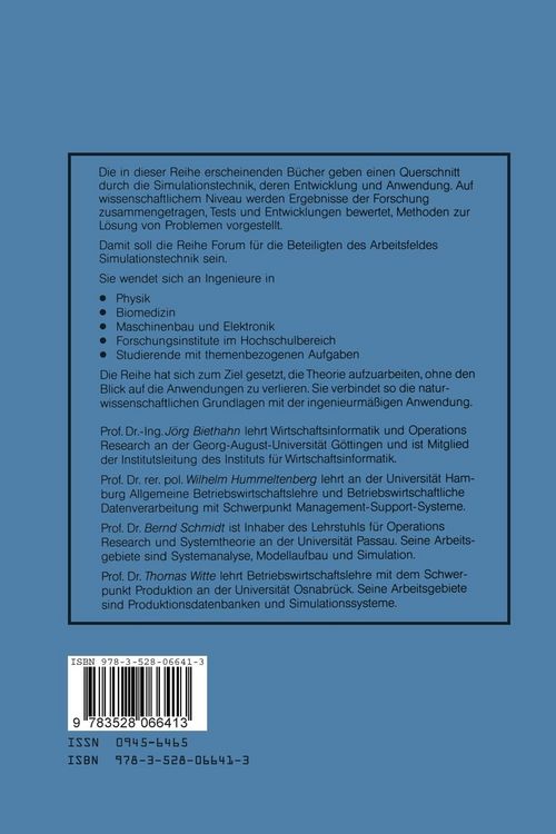Produktbild: Simulation als betriebliche Entscheidungshilfe