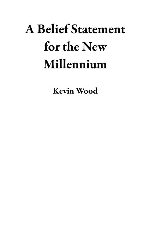Produktbild: A Belief Statement for the New Millennium