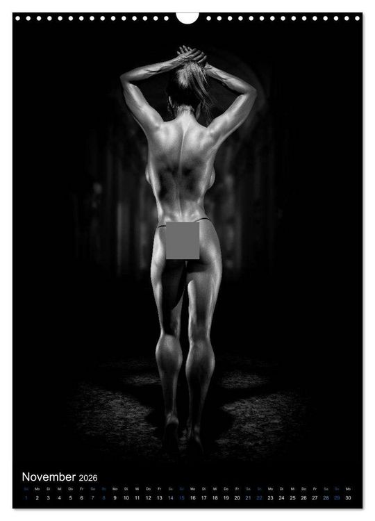 Produktbild: Kraft-Akt - Fitnessgirls in erotischen Abbildungen (Wandkalender 2026 DIN A3 hoch), CALVENDO Monatskalender