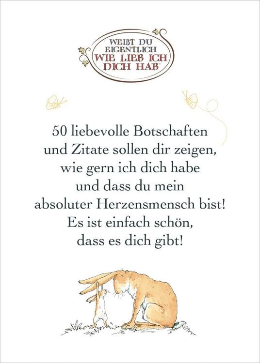 Produktbild: Wei&szlig;t du eigentlich, wie lieb ich dich hab? Ich hab dich so lieb!