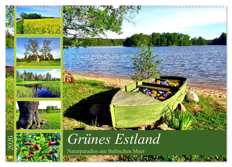 Produktbild: Gr&uuml;nes Estland - Naturparadies am Baltischen Meer (Wandkalender 2026 DIN A2 quer), CALVENDO Monatskalender
